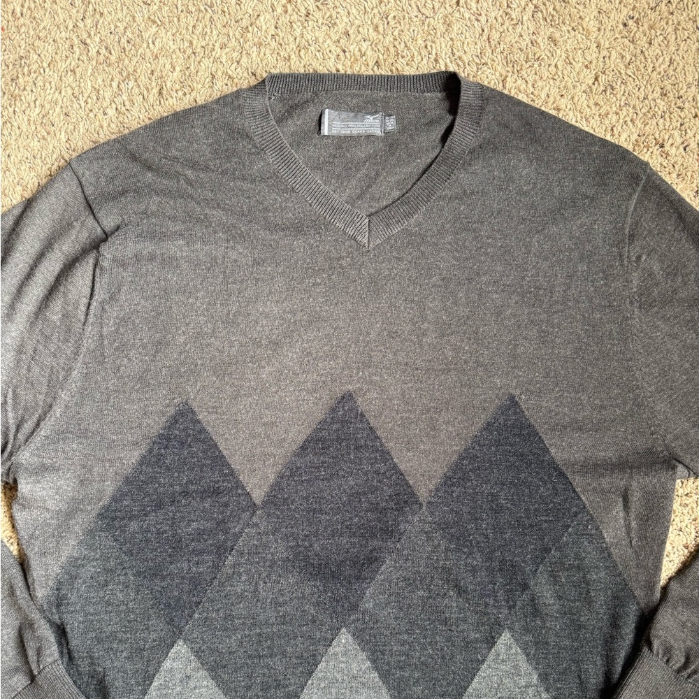 Vintage Mizuno Sweater Fox Chapel Golf Club Pittsburgh Pennsylvania XL Gray